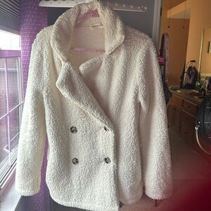 Cream Sherpa coat